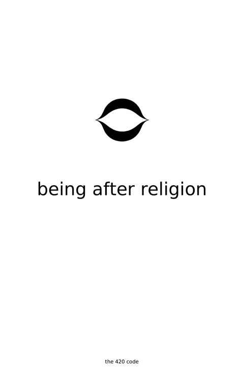 Being After Religion, the cover